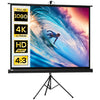 [EU Almacén] Pantalla de proyección de 84 pulgadas con trípode de altura ajustable, pantalla 4K HD (relación de aspecto 4:3), para uso en interiores y exteriores.