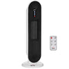 [EU Almacén] Calefactor de ventilador con temporizador de 24 horas, 2000 W, 2 modos, oscilación, metal (blanco y negro)