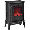 [EU Almacén] Chimenea eléctrica con efecto llama, 1000/2000 W, con temperatura ajustable y protección contra sobrecalentamiento, cobertura de 20–25 m², 39 x 24 x 56,5 cm, negra
