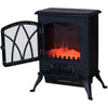 [EU Almacén] Chimenea eléctrica portátil de 1000 W/2000 W – Calefactor independiente silencioso con efecto llama y cobertura de 30 m² – Negro