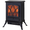 [EU Almacén] Chimenea eléctrica independiente de 1000/2000 W, chimenea decorativa con efecto de llama LED, protección contra sobrecalentamiento, área de cobertura de 15–30 m², color negro.