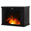 [EU Almacén] Chimenea eléctrica de sobremesa con efecto de llama, chimenea eléctrica independiente con potencia regulable (600/1200 W), temperatura regulable, cobertura de 10 a 15 metros cuadrados, color negro.
