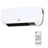 [EU Almacén] Calefactor eléctrico de bajo consumo, 1000 W/2000 W, calefactor de pared para baño con pantalla LED, IPX2, 3 modos, tecnología PTC, protección contra sobrecalentamiento, temporizador, mando a distancia, para 20–25 m², blanco