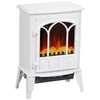 [EU Almacén] Chimenea eléctrica de 1000 W/2000 W con efecto llama, temperatura ajustable y protección contra sobrecalentamiento – Blanco (para 15–30 m²)