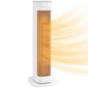 [EU Almacén] Calefactor cerámico PTC, calefactor eléctrico de 2000 W con termostato y temporizador ajustables, 21 x 19,7 x 61 cm, blanco