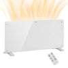 [EU Almacén] Calefactor por convección de 2000 W con temperatura ajustable, mando a distancia y temporizador, 87 x 21,5 x 44,5 cm, blanco