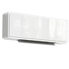[EU Almacén] Calefactor cerámico de pared de 1000/2000 W, radiador eléctrico, ventilador, termostato, temporizador, 54 x 18,7 x 12,3 cm, blanco