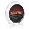 [EU Almacén] Chimenea eléctrica portátil con efecto de llama giratoria, 1500 W, con protección contra sobrecalentamiento y vuelco, cobertura de 10–15 m², 30,5 x 18 x 35 cm, blanca