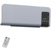 [EU Almacén] Calefactor de pared oscilante con mando a distancia, temporizador de 12 horas y 2 modos, 54,5 x 12 x 21,5 cm, gris