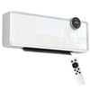 [EU Almacén] Calefactor cerámico eléctrico de pared de 2000 W con 3 modos, temperatura ajustable, temporizador y mando a distancia, color blanco.