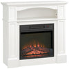 [EU Almacén] Chimenea eléctrica con efecto de llama LED 3D, capacidad de calefacción de 30 m², mando a distancia, blanco/negro