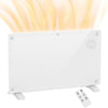 [EU Almacén] Calefactor eléctrico de 1500 W, de pie o para montaje en pared, con pantalla LED, temporizador de 24 horas o semanal, termostato y mando a distancia.