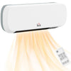 [UK Almacén] Calefactor cerámico de pared de 2000 W, temperatura de 10 a 49 °C, blanco.