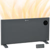 [UK Almacén] Calefactor de convección eléctrico de 2000 W, de pie o de pared, con termostato ajustable y temporizador, color gris
