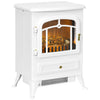 [UK Almacén] Chimenea eléctrica moderna, estufa eléctrica independiente con efecto de llama, 950 / 1850W, blanco