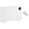 [UK Almacén] Calefactor eléctrico de convección de 1200 W, de pie o de pared, con termostato ajustable y temporizador, color blanco.