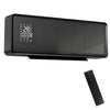 [UK Almacén] Calefactor eléctrico cerámico de 2000 W con ventilador, termostato ajustable y montaje en pared - Negro