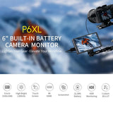 El P6XL presentado como monitor de cámara de 6 pulgadas con batería integrada