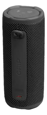 Parlante Bluetooth JBL Grip portátil negro vista lateral