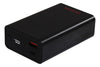 Batería portátil Aiwa PAW-650 de 20.000 mAh negra vista frontal