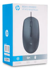 Mouse alámbrico HP M10 óptico negro vista lateral