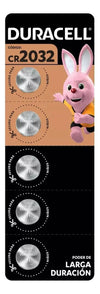 Pilas Duracell Specialty CR2032 litio tira de 5 vista frontal