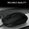 Mouse alámbrico HP M10 óptico negro en uso