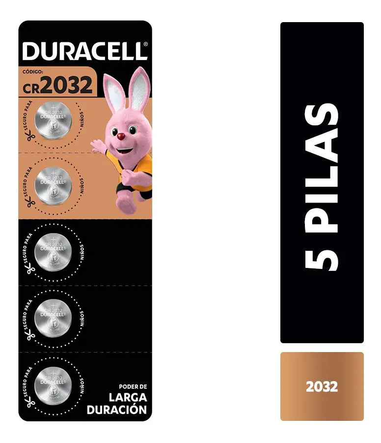 Pilas Duracell Specialty CR2032 litio tira de 5