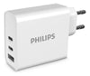 Cargador Philips GaN de 65 W DLP2683 blanco