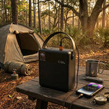 Power bank Motomo MO-153L negro de gran capacidad vista lateral
