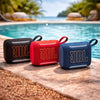 Parlante Bluetooth JBL Go 5 portátil negro vista lateral