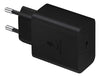 Cargador Samsung 45 W USB-C negro en uso