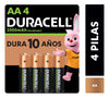 Pilas Duracell recargables AA de 2500 mAh pack de 4
