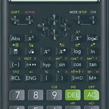 Calculadora científica Casio fx-82LA PLUS-2 negra vista lateral