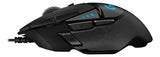 Mouse gamer Logitech G502 HERO negro en uso