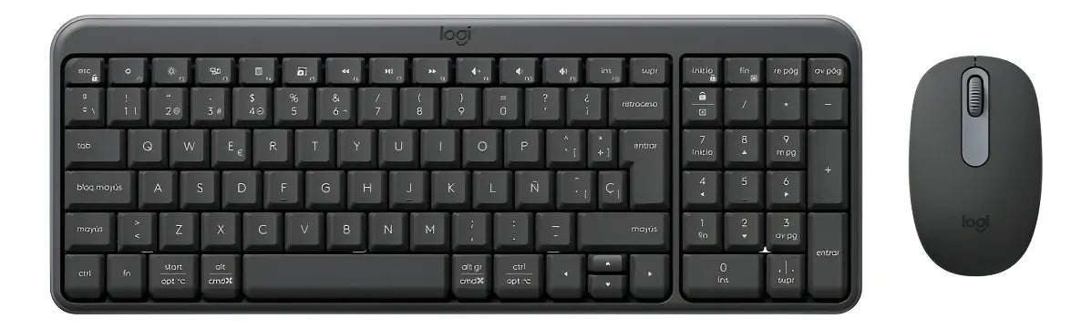 Combo teclado y mouse Bluetooth Logitech MK250 negro