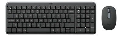 Combo teclado y mouse Bluetooth Logitech MK250 negro