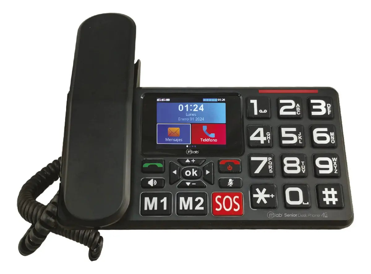 Teléfono de sobremesa Mlab 9440 4G negro