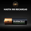 Pilas Duracell recargables AA de 2500 mAh pack de 4 detalle del producto