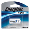 Pila Energizer litio CR123 de 3V fotográfica detalle del producto