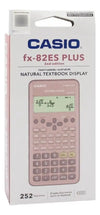 Calculadora científica Casio fx-82ES PLUS-2 rosada vista frontal