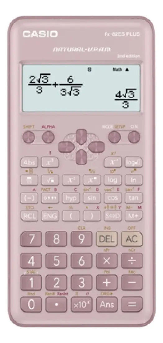 Calculadora científica Casio fx-82ES PLUS-2 rosada