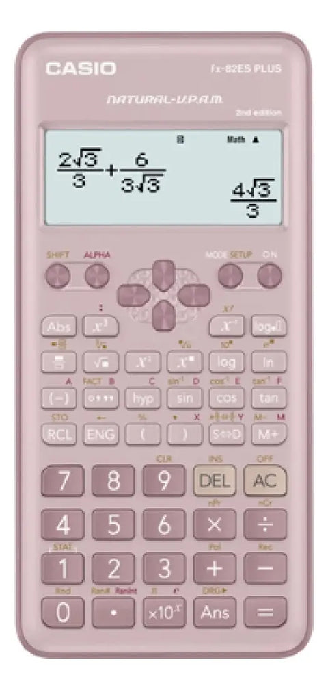 Calculadora científica Casio fx-82ES PLUS-2 rosada