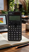 Calculadora científica Casio fx-991LA CW ClassWiz negra vista frontal