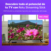 Roku Streaming Stick 2025 con control remoto por voz vista lateral