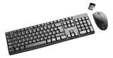 Kit teclado y mouse inalámbrico Tecmaster TM-100512 negro detalle del producto
