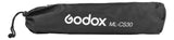 Softbox Godox ML-CS30 plegado junto a su bolso