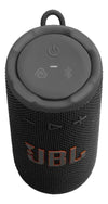 Parlante Bluetooth JBL Grip portátil negro detalle del producto