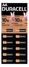 Pilas Duracell AA alcalinas tira de 12 unidades