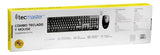 Kit teclado y mouse inalámbrico Tecmaster TM-100512 negro en uso